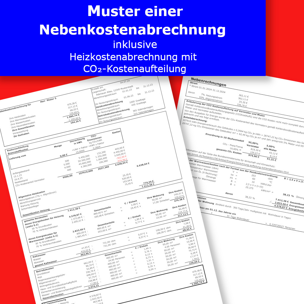 Nebenkostenabrechnung erstellen lassen