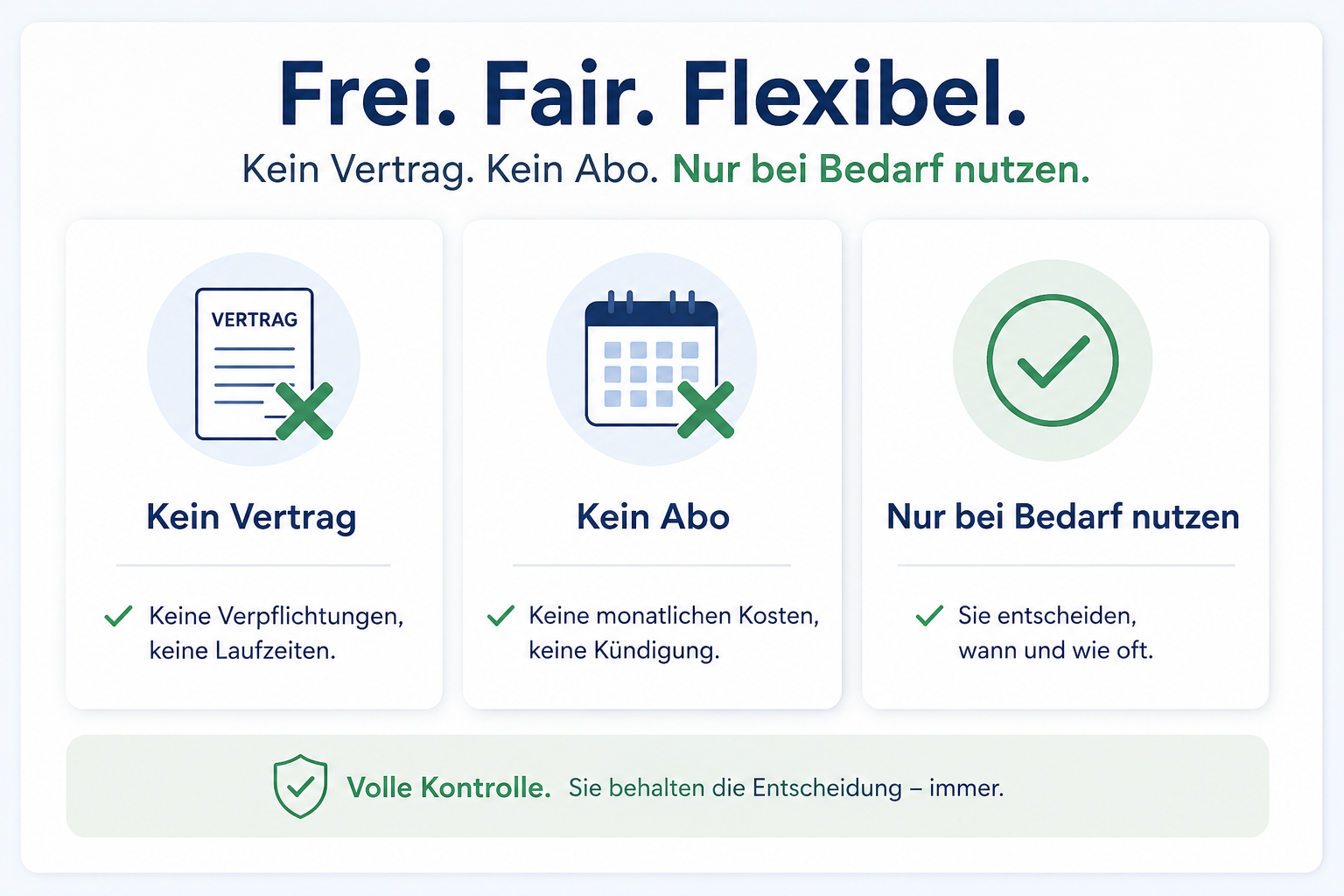 kein Abo und keinen Vertrag